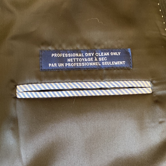 Tommy Hilfiger Black Pin Stripe 100% Wool Blazer - Sz 44 R - Picture 9 of 9